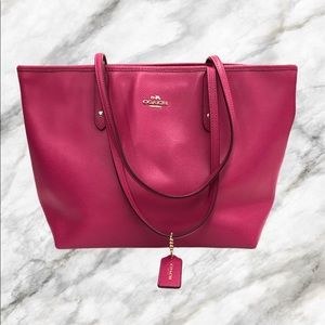 Pink Satchel Handbag Coach Purse